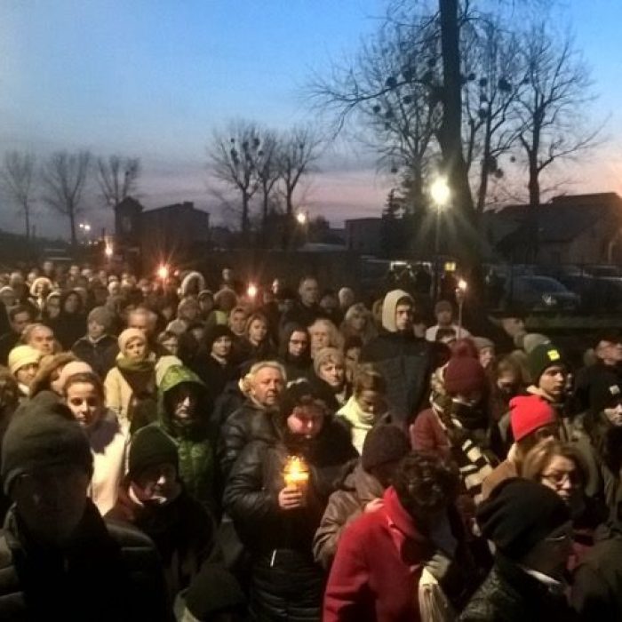 Droga Krzyżowa na terenie byłego niemieckiego obozu karno-śledczego w Żabikowie