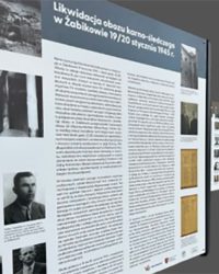 Wystawa plenerowa „Ewakuacja i likwidacja niemieckiego obozu karno-śledczego w Żabikowie w styczniu i lutym 1945 r.”