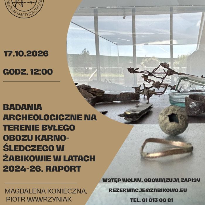 Wykład otwarty w&nbsp;Muzeum Martyrologicznym w&nbsp;Żabikowie