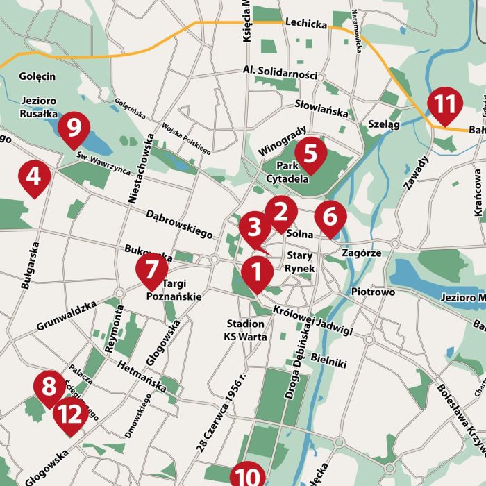 Interaktywna mapa miejsc martyrologii Polaków w powiecie poznańskim w latach 1939-1945