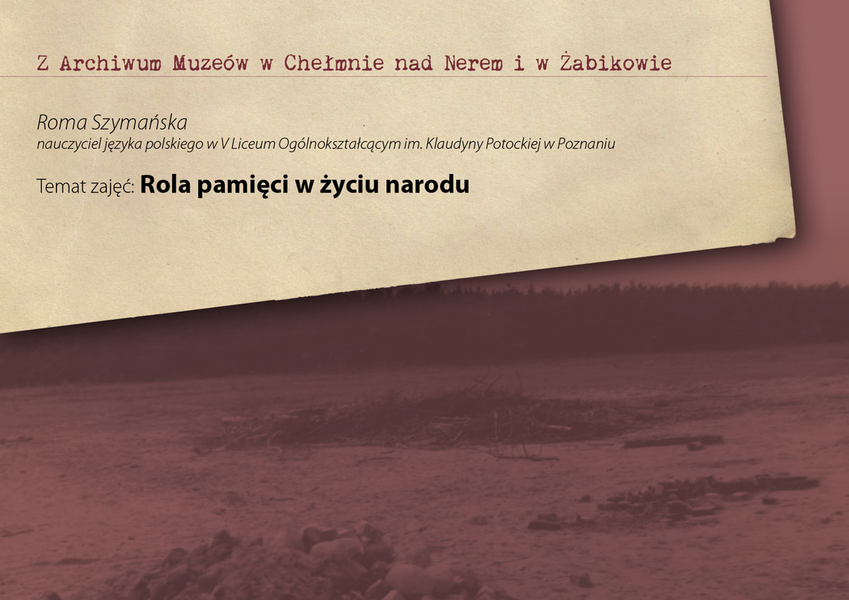 Rola pamięci w życiu narodu