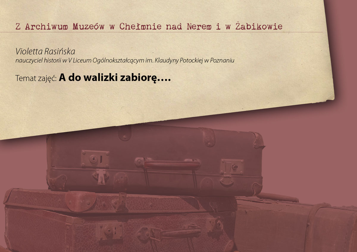A do walizki zabiorę
